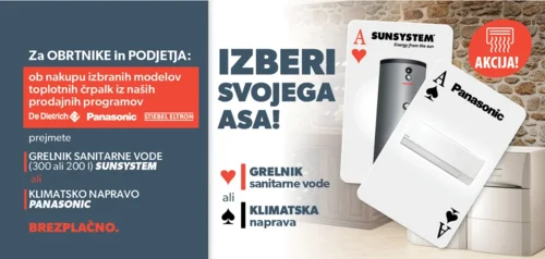 Ob nakupu toplotne črpalke izberi svojega asa!