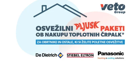 Osvežilni pljusk paketi ob nakupu toplotnih črpalk