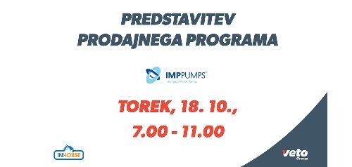 V trgovini Inhouse predstavitev programa IMP PUMPS