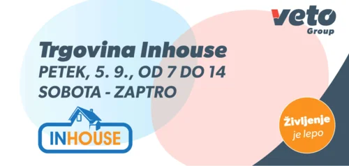 Spremenjen delovni čas trgovine Inhouse 5. in 6. septembra