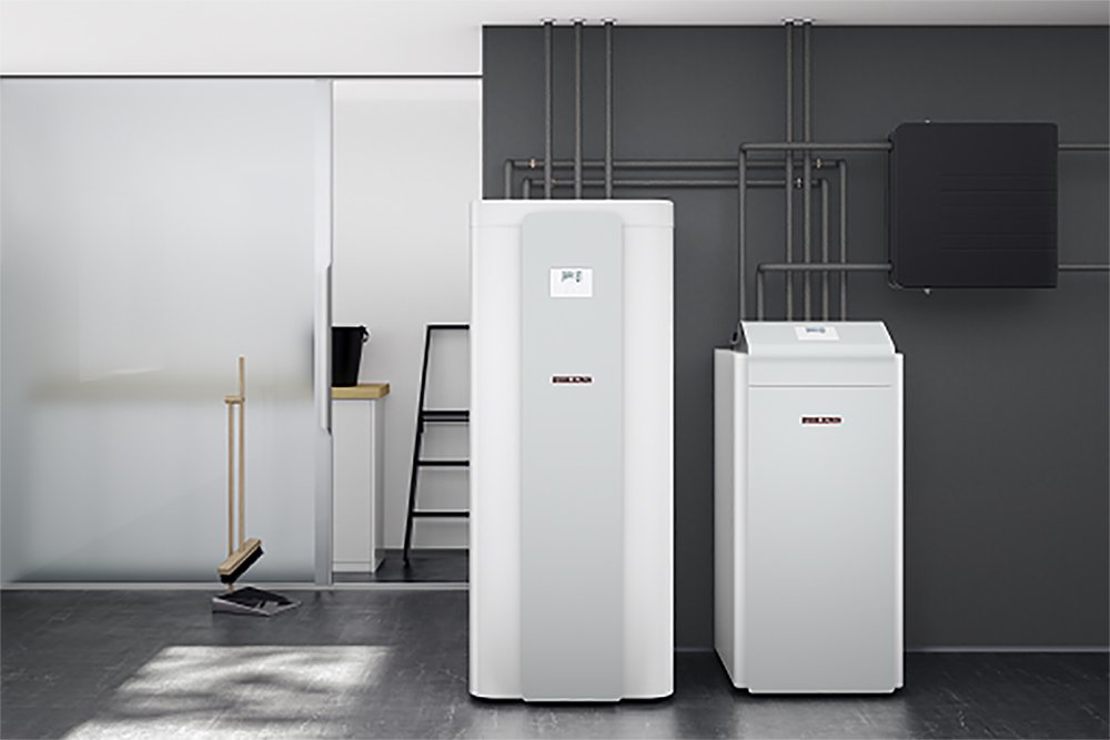 dvokomponentna toplotna črpalka v kleti