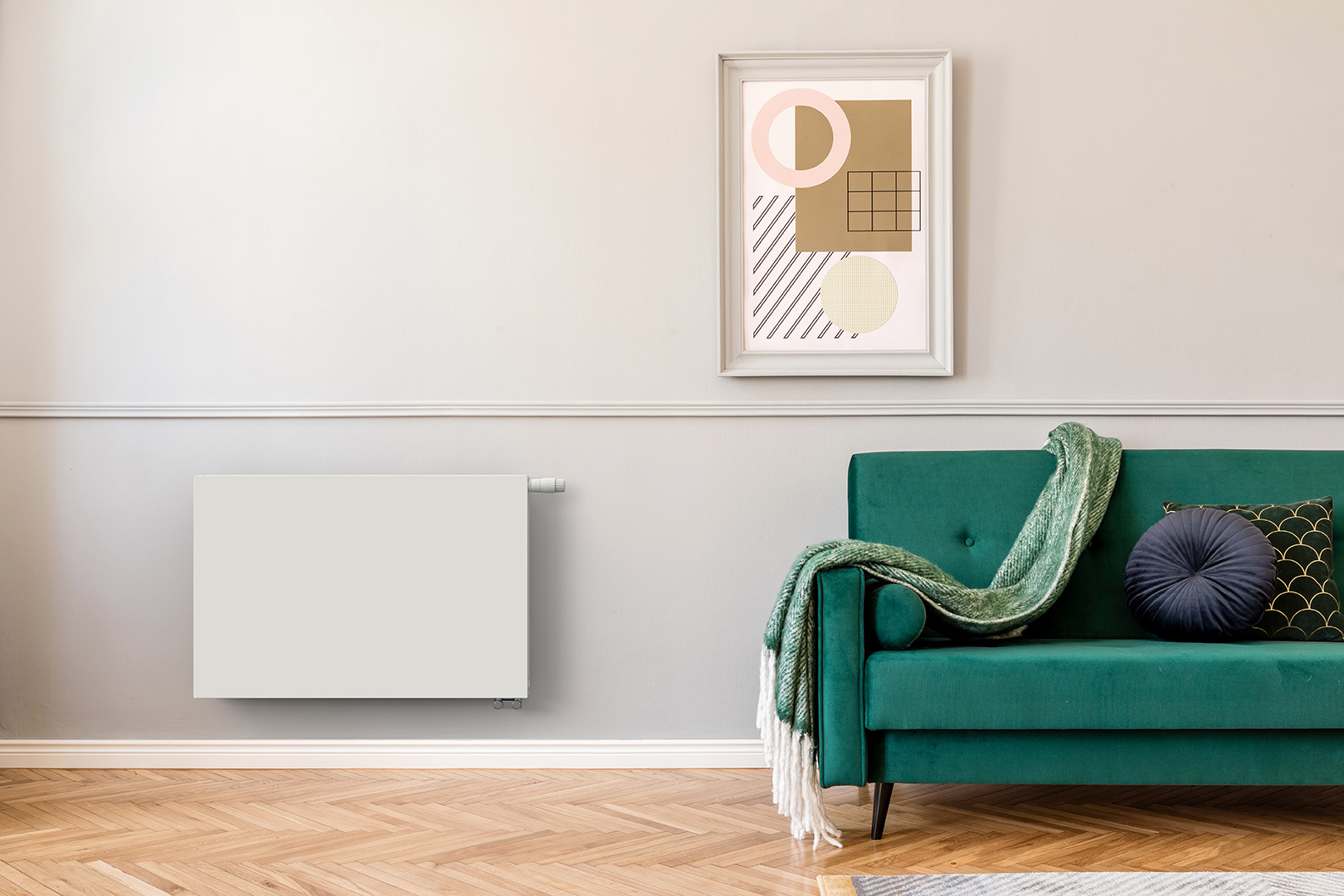 DL RADIATORS Linear radiatorji z gladko sprednjo ploščo in s priključkom na spodnji desni ali levi strani radiatorja
