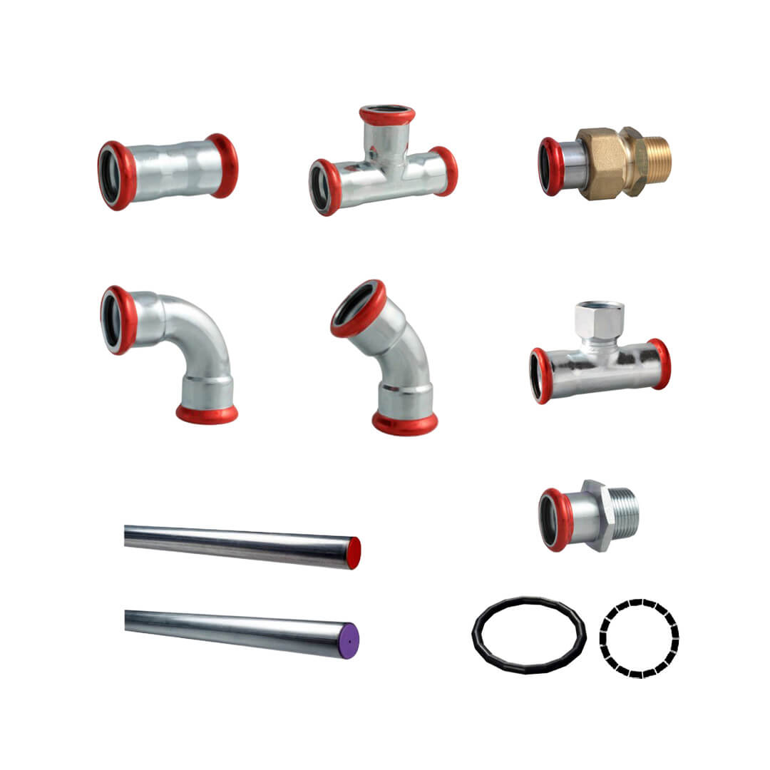 EUROTUBI zatiskovalni fitingi ETC – OGLJIKOVO JEKLO PRESS